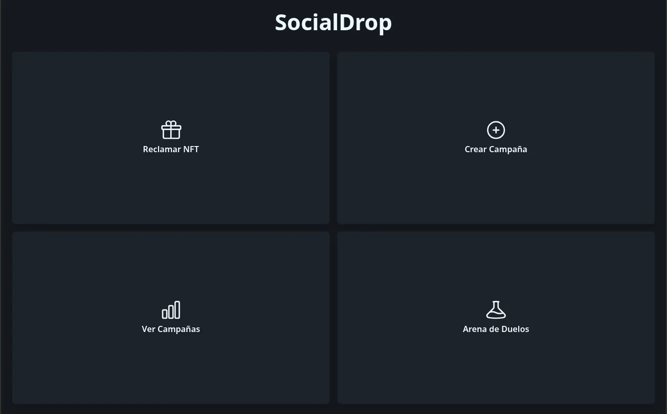 Screenshot de SocialDrop